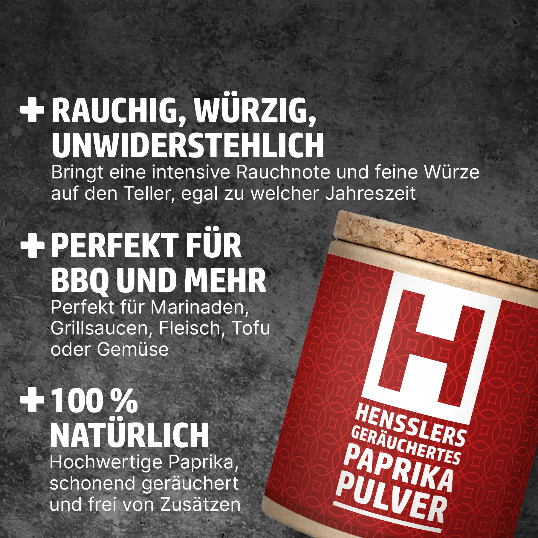 Hensslers geräuchertes Paprikapulver Gewürze Hensslers