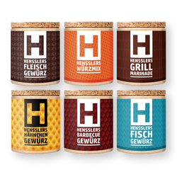 HENSSLERS 6er-BBQ Set Gewürze Hensslers