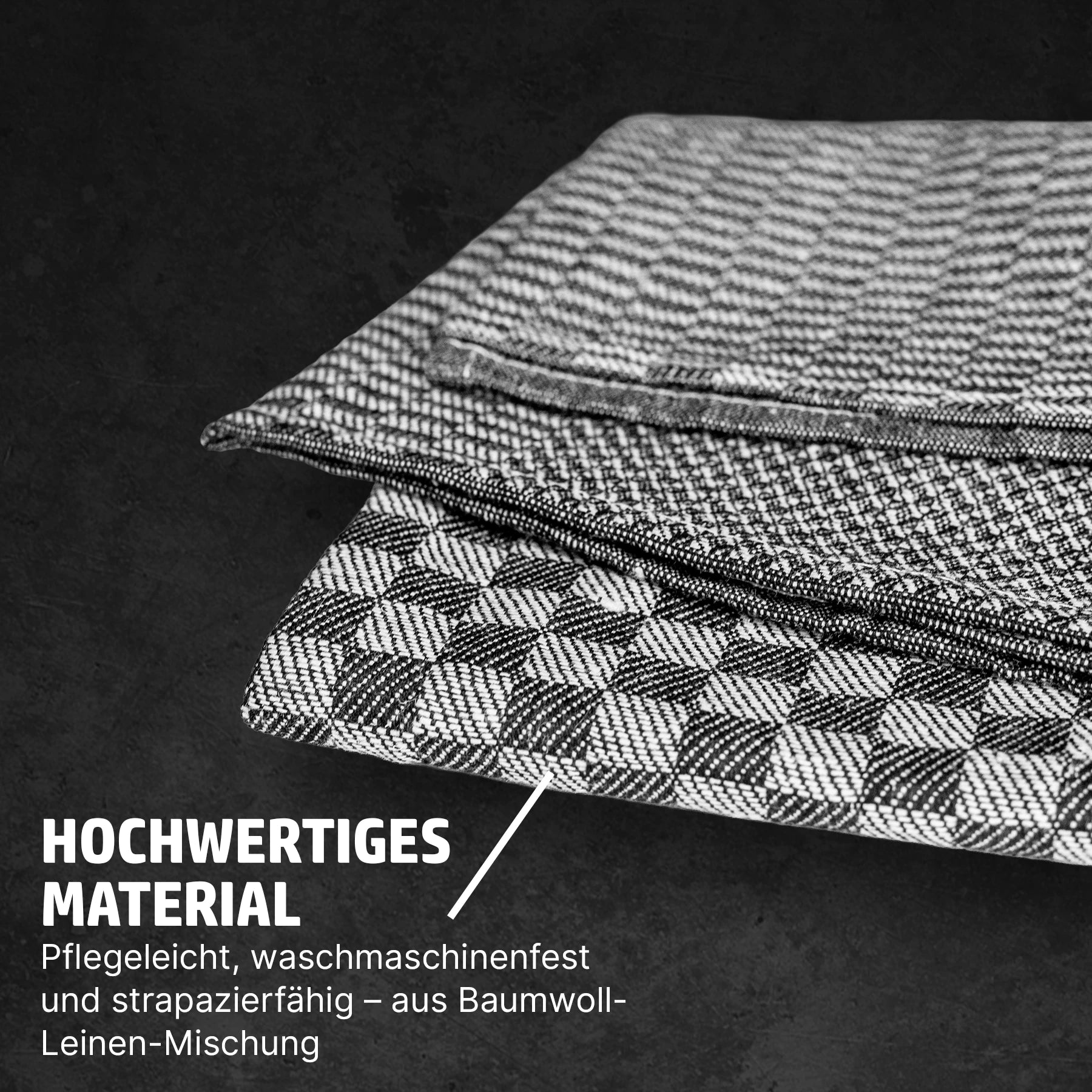 HENSSLERS Grubentuch Set 2er Grau Küchenzubehör HENSSLERS