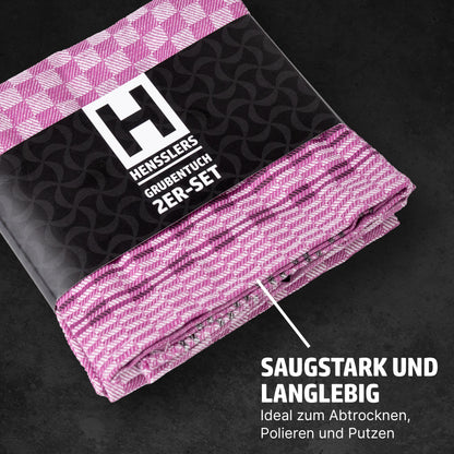 HENSSLERS Grubentuch 2er Set Pink Küchenzubehör HENSSLERS