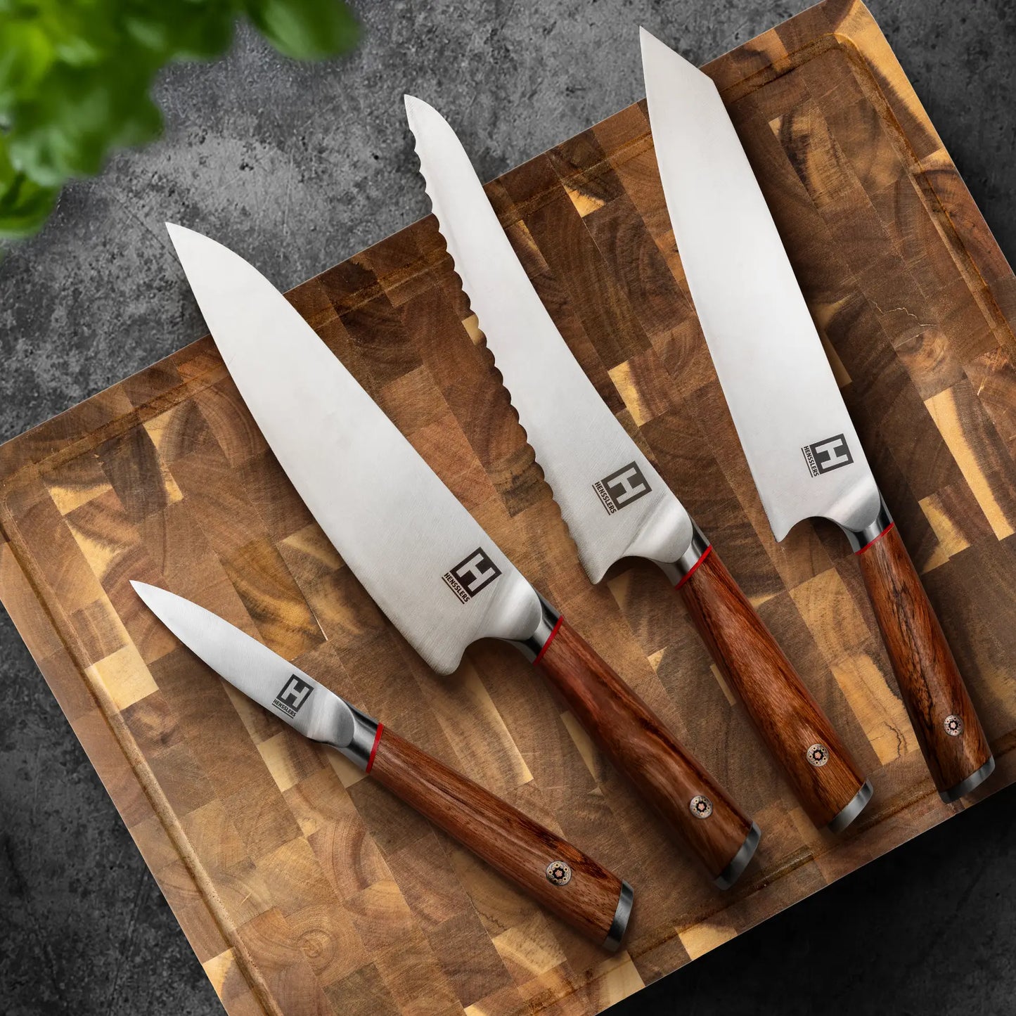 HENSSLERS "scharfe Klinge" 4er Messerset