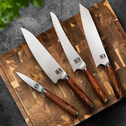 HENSSLERS "scharfe Klinge" 4er Messerset
