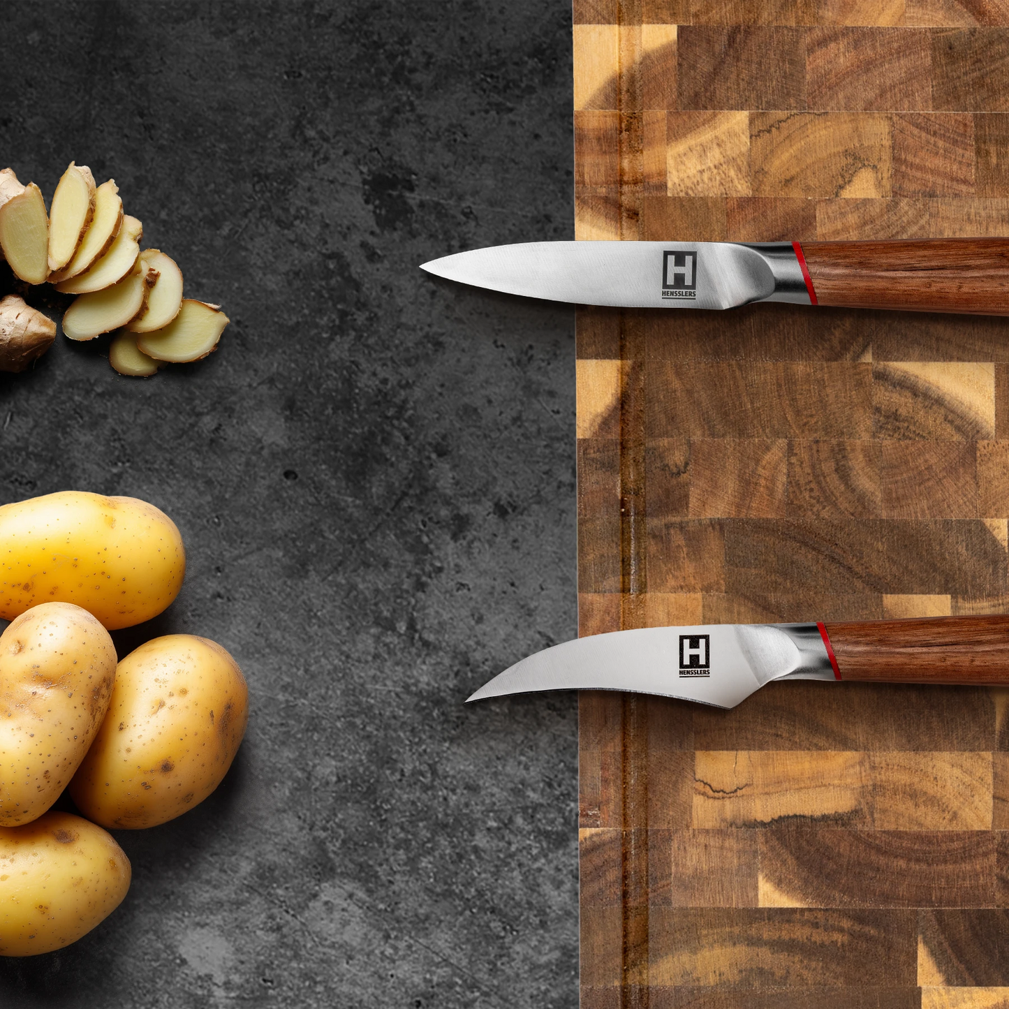 HENSSLERS "scharfe Klinge" 5er-Messer-Set