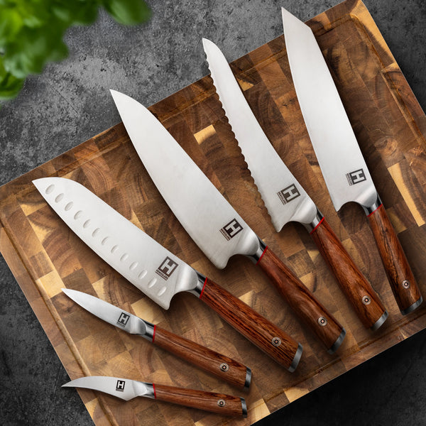 HENSSLERS "Scharfe Klinge" 6er Messer-Set Messer HENSSLERS