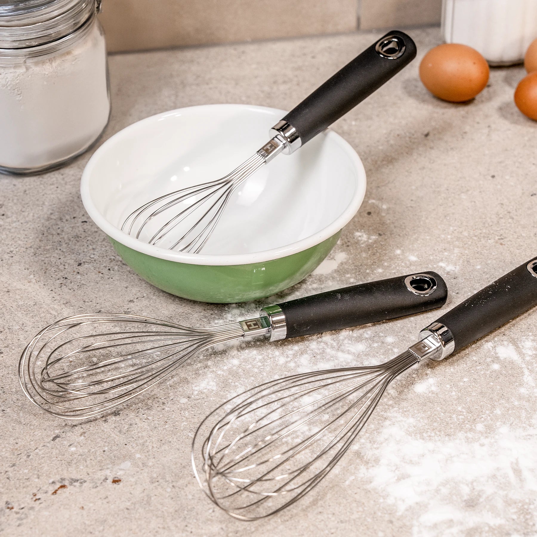 HENSSLERS Schneebesen Set Küchenzubehör HENSSLERS