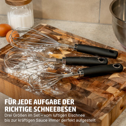 HENSSLERS Schneebesen Set Küchenzubehör HENSSLERS