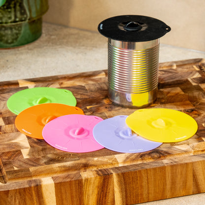 HENSSLERS 6er Silikondeckel Set Küchenzubehör HENSSLERS