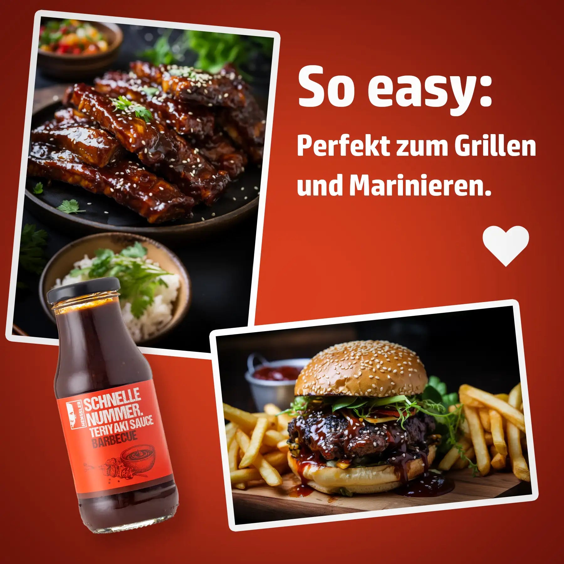 Hensslers Teriyaki Sauce Barbecue HENSSLERS