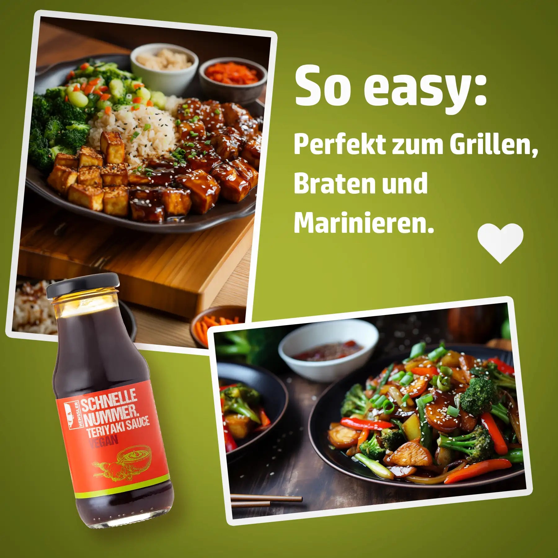 Hensslers Teriyaki Sauce Vegan HENSSLERS