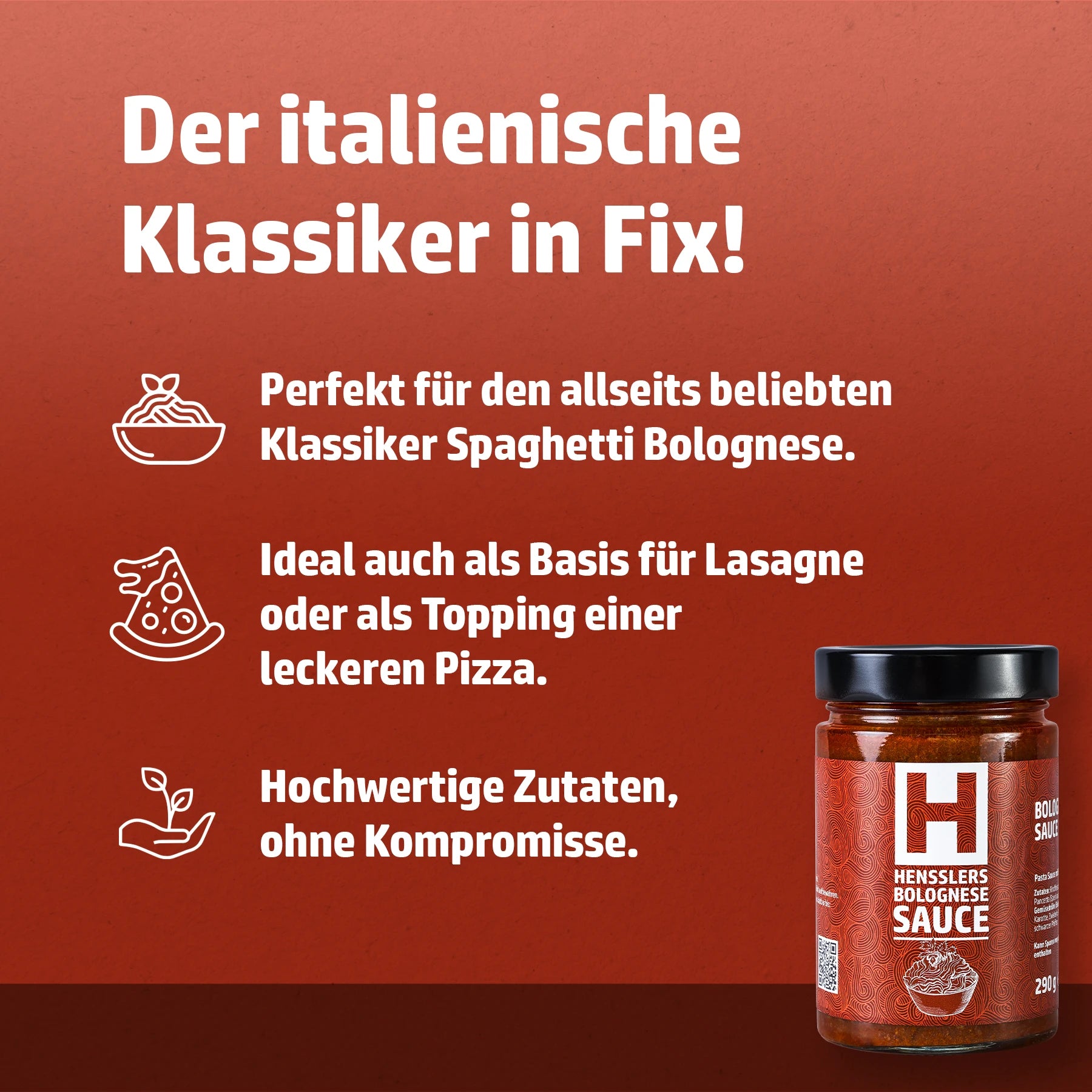 Hensslers Bolognese Sauce Saucen Hensslers