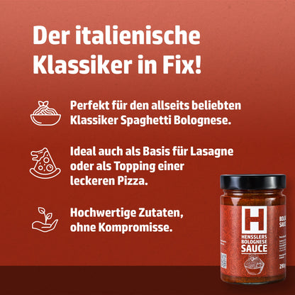 Hensslers Bolognese Sauce Saucen Hensslers