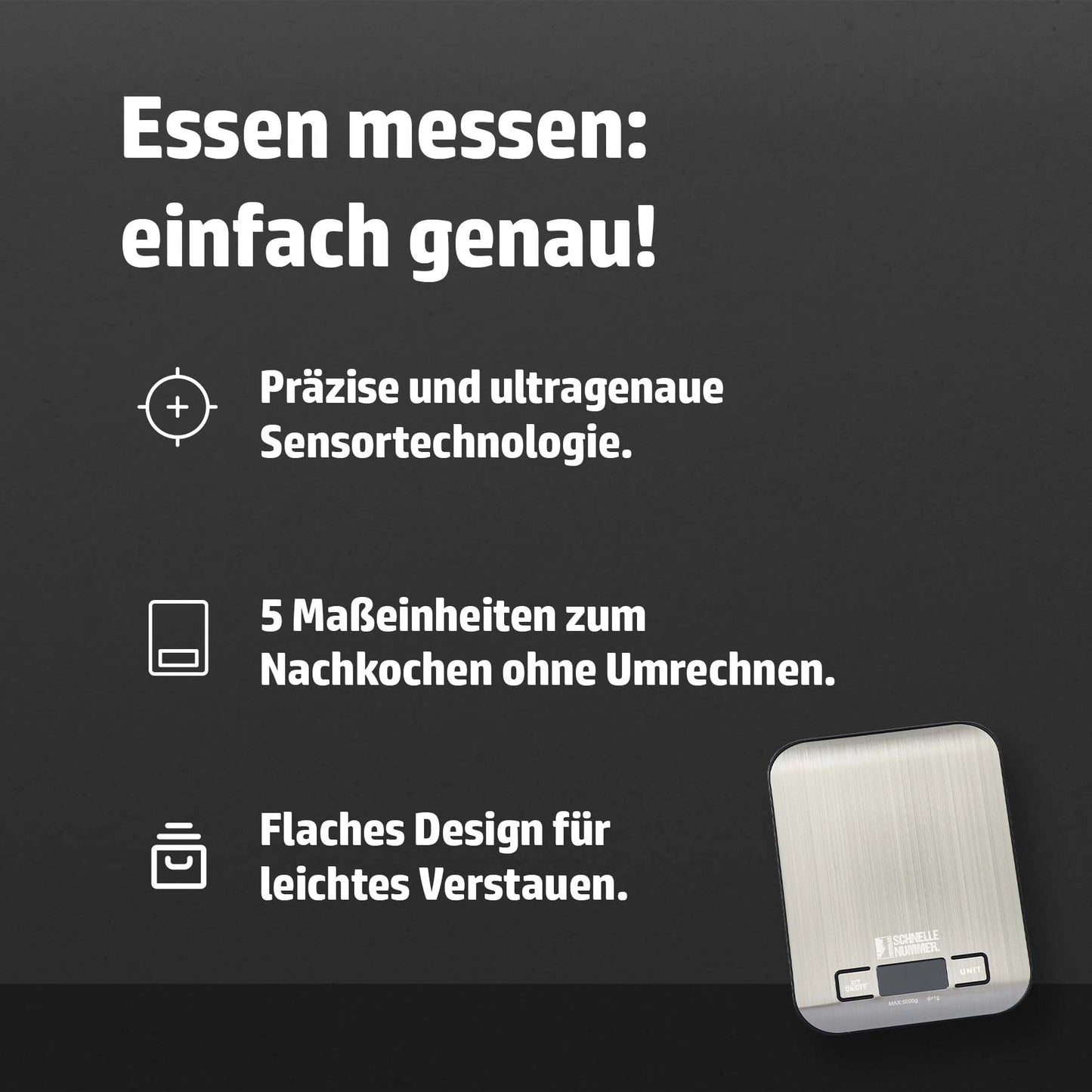 HENSSLERS Küchenwaage Küchenzubehör Hensslers