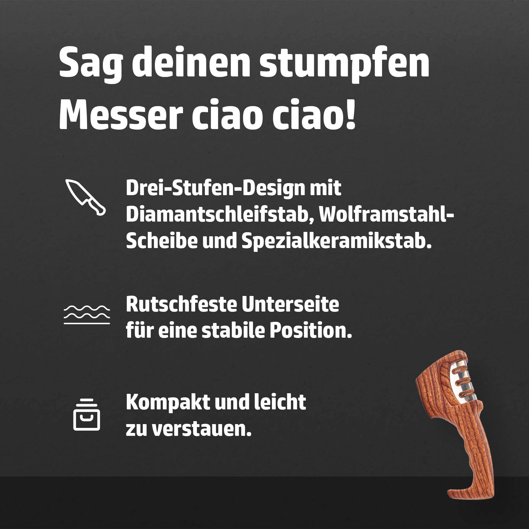 HENSSLERS Messerschärfer Messer Hensslers
